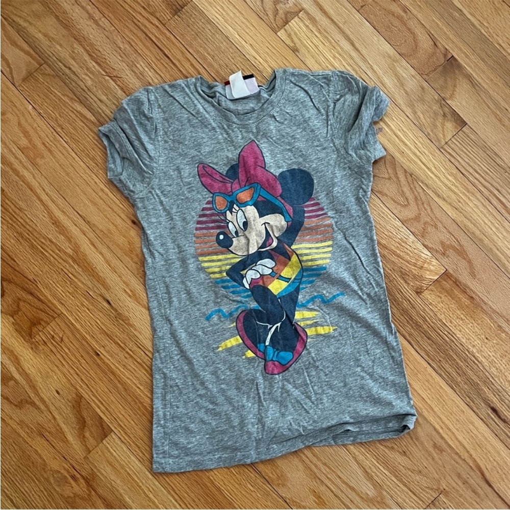 GAP DISNEY Gray Minnie Mouse  Kids T-Shirt